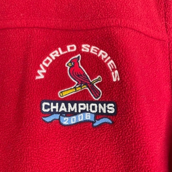 Antigua Women’s St. Louis Cardinals Champions 2006 Fleece 1/4 Zipper Pullover - Picture 3 of 4